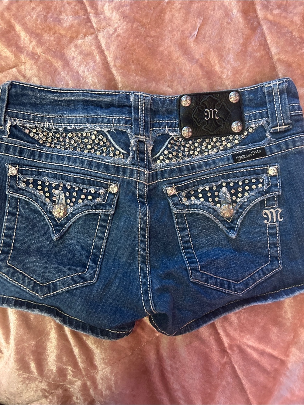 Miss Me Rhinestone Short